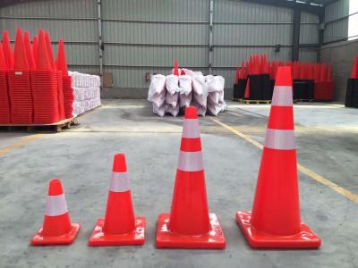 China 45cm 70cm 75cm Traffic Cone Road Safety Orange Safety Cones 30cm for sale