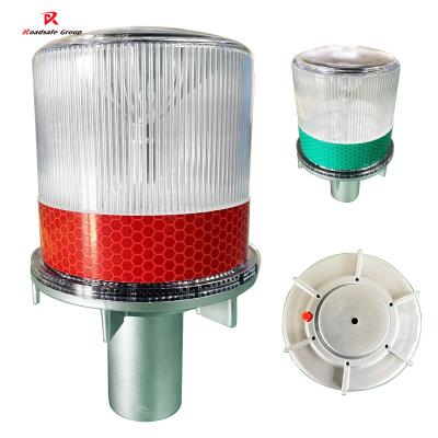 China Aluminium Traffic Warning Light 7.2x15cm Solar Powered Traffic Signal Light for sale