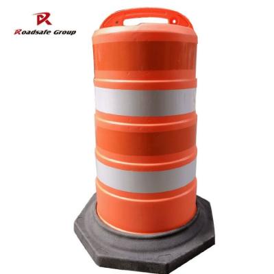 China Traffic Road Orange Barrier Safety Warning Reflective Anti Collision Bucket Drum Barrel for sale