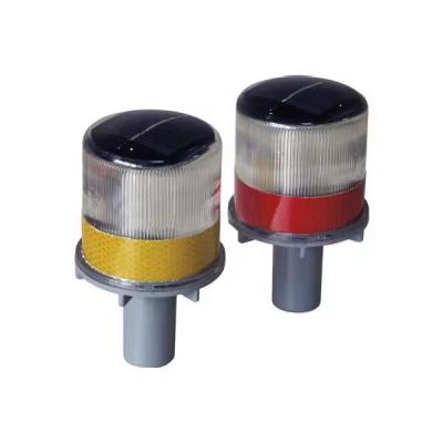 China Solar Led Beacon Light Blinking Amber LED Strobe Warning Light Traffic Cone Light for sale