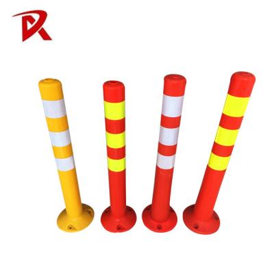 China 75cm Outdoor Road Safety Warning Durable Pu Plastic Traffic Warning Post for sale