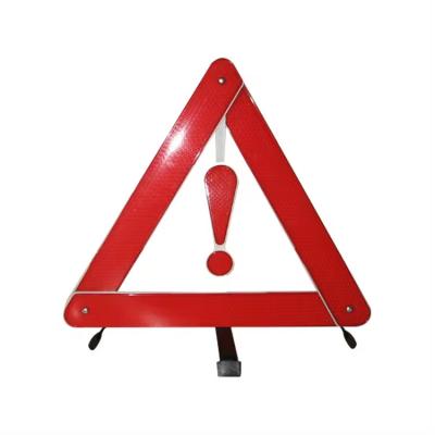 China Portable 38.5cm Motorcycle Warning Triangle Side Road Emergency Triangles For Trucks for sale