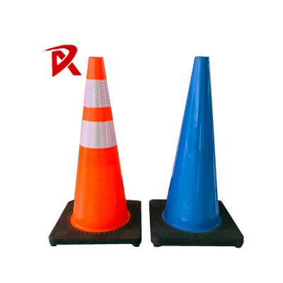 China 150mm PVC Traffic Cones Orange Safety Cones 70cm 28inches Orange Warning Cone for sale