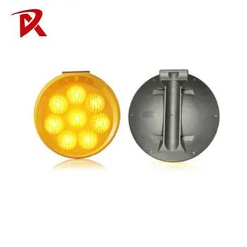 China Yellow Red Solar Flashing Warning Lights Traffic Safety  Sunflower Led Light for sale