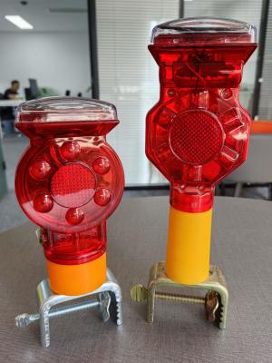 China Led Solar Traffic Road Barricade Warning Light / Solar Safety Led Traffic Flashing Warning Lights for sale