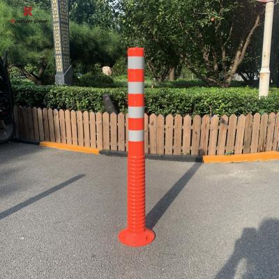 China H100cm TPU Flexible Warning Post Road Bollard Delineator Post for sale