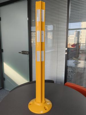 China Yellow New Style 80cm Safety Post Delineator Road Safety Bollard Flexible Bollard PU Traffic Post for sale