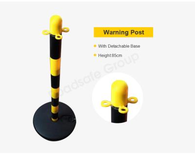 Chine Road Safe Warning Post Plastic Water Filled Barrier Traffic Line Manager Stanchions à vendre