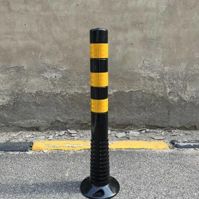 Chine Black Color Road Safety PU Spring Flexible Delineator Post Traffic Bollards à vendre