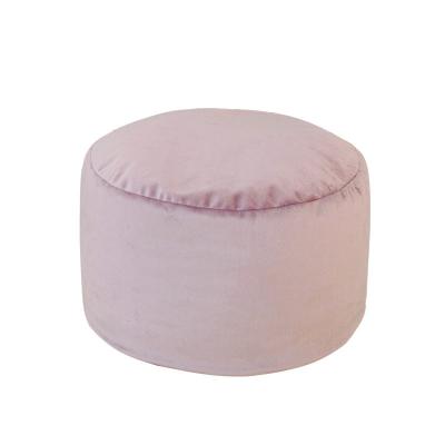 China Home Sustainable Lazy Stool Velvet Low Stool Decoration Stool Foam Filled Seat For Study Living Room 40x25cm for sale