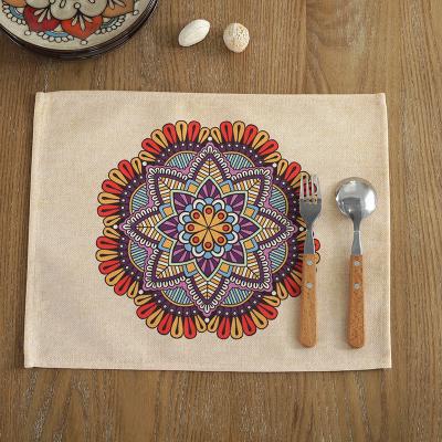 China Good Reputation Sustainable Dining Table Mat , Custom Printed Laminated Place Mats for sale