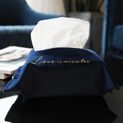 China High Quality Luxury Cars Interior Ministry Hotel Velvet Cloth Box Cover for sale