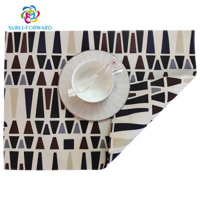 China Other Sublimation White 30*40 Cm Double Side Linen Place Mat for sale