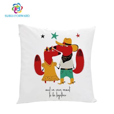 China Newest design sublimation home hot pillow case high quality shiny silk square sublimation wholesale anti-static decor pillow case for sale