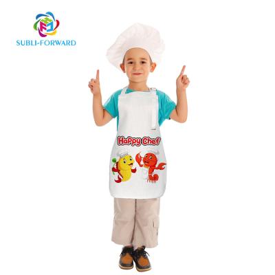 China Eco-Friendly Classic Chef Cooking Kitchen Barber Linen Kids Design Sublimation Apron for sale