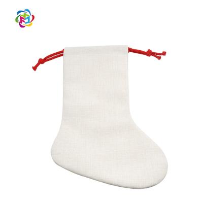 China Custom Sublimation Xmas Home Party Christmas Decoration Eco-Friendly Christmas Stocking Sublimation Stocking for sale