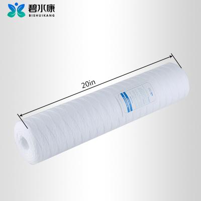 China High Quality Filtration PP Thread Filter Cartridge Jumbo Wound String Ultra Fine Wire Wound Water Filter System Water Filter Cartridge for sale