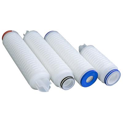 China Filtration Rotary Filter Pleated Polypropylene Pleated Filter Cartridge For Purification Industrial Water Treatment for sale