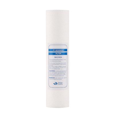 China Hotel High Quality 1 Micron 5 Micron Polypropylene PP Melt Blown Filter Cartridge For Household Water Purifier for sale