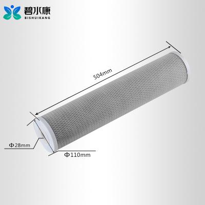 China Water Taste Good Optimation Price 20 Inch CTO Water Filter Large 20 Inch Carbon Block Filter Cartridge Activated Carbon Charcoal Filter Cartridge for sale