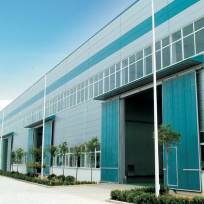 China Industrial Sound Insulation Single or Double Leaf Sliding Door Steel Horizontal Security Door for Workshop or Warehouse for sale