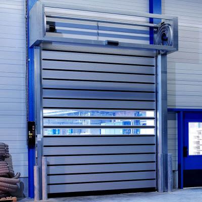 China Heat Insulation Security Industrial Insulated Aluminum High Speed ​​Rapid Spiral Door for sale