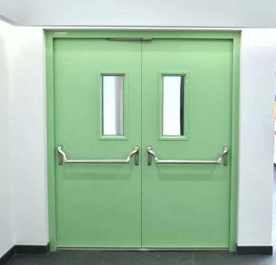 China Modern High Speed ​​Steel Mount (Double) Emergency Exit Door With Panic Bar for sale