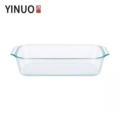 China Sustainable Oval Glass Borosilicate Glass Bakeware With Reasonable Price Microwave Oven For Baking for sale