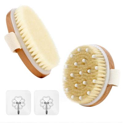 China Long Handle Beauty Tool Wooden Joint Face Facial Brush Super Soft Fiber Body Cleansing Brush Super Soft Deep Cleansing Brush for sale