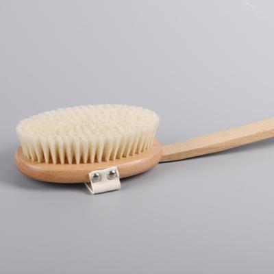 China Wholesale Natural Boar Bristle Long Handle Long Handle Wooden Bath Body Brush for sale