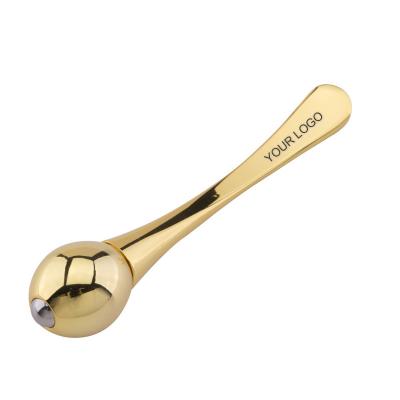 China New Beauty Personal Care Spoon Face Cream Spoon Metal Scoop Eye Cream Massage Fancy Zinc Alloy Facial Stick for sale