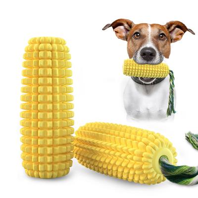 China Viable Hot Selling Interactive Pet Corn Rope Toy Goods Bone Chewer Aggressive Teeth Chewing Dog Rope Dog Corn Chew Toy for sale