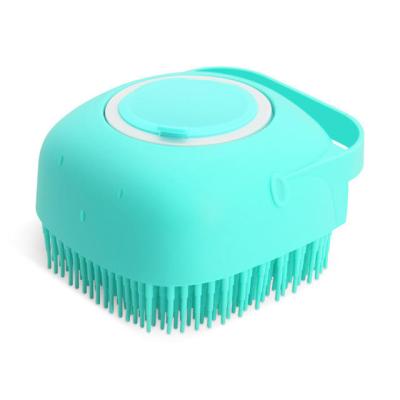 China New Viable Portable Washing Dog Brush Shower Massager Silicone Rubber Pet Bathing Tool Dog Bath for sale