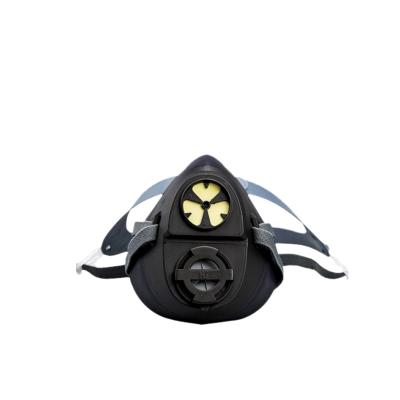 China Comfortable Stick Face Is Not Allergic Filter Housing Silicone Respirator Half Mask Safety Comfortable Single Face Shield for sale