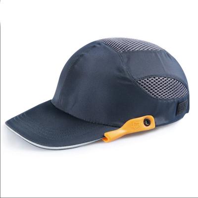 China Lightweight Breathable HDPE Sport Brim Hat High Visibility Adjustable Strap Safety Bump Breathable Industrial Work Bump c a p for sale