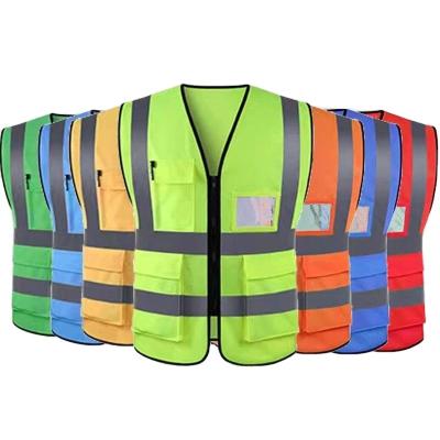 China High Visibility Safety Vest Water Proof Premium Fabric Waterproof Reflective Vests Durable Reflective Reflective Safety Clothing for sale