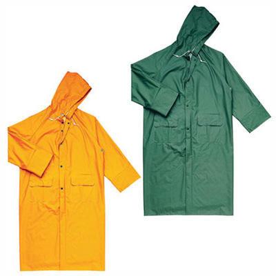 China Delta High Quality 100% Polyester Women Men Rain Coat Waterproof PVC Coated Hooded Raincoat Poncho Waterproof Workwear for sale