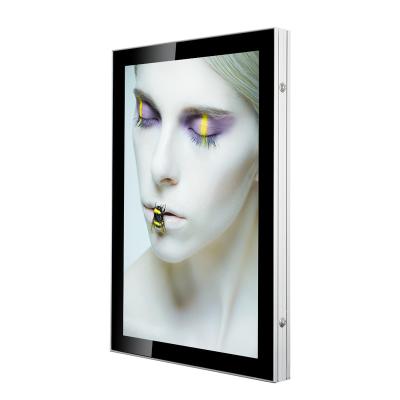 China Outdoor Aluminum Advertising Rectangle /square Poster Frame Light Boxes Display LED Light Box for sale