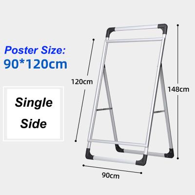 China High Quality Long Life Durability Poster Frame Advertising Display Stretches Aluminum Alloy Display Poster Stand for sale