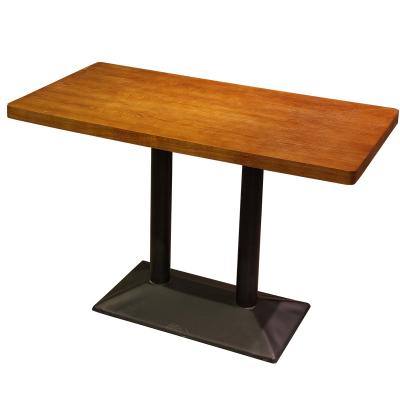 China Durable Stable Customize Solid Wood Laminated Rectangular Modern MDF Modern Dining Tables for sale