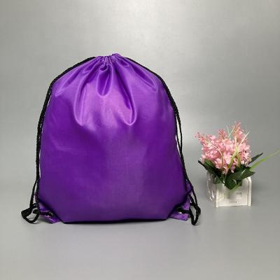 China New Raincoats Recycle Rpet Nylon Polyester Bag String Sling Backpack Conference String Shoes Nylon Waterproof Bag for sale