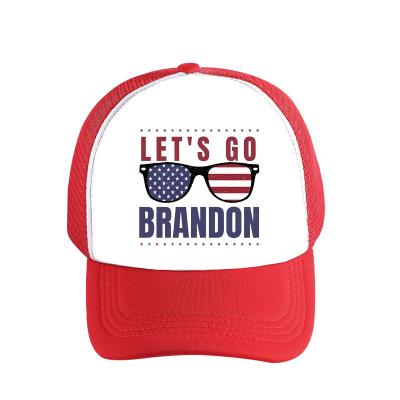 China COMMON Custom Trucker Hat Let Us Go Brandon Trucker Hat Nets Hat Let Us Go Brandon Trucker Hat for sale