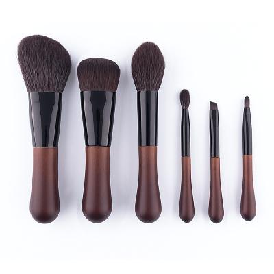 China Angular Blush 6pcs Personalized Beauty Sensitive Quality Make Up Brushes Makeup Set Brush With Bag for sale