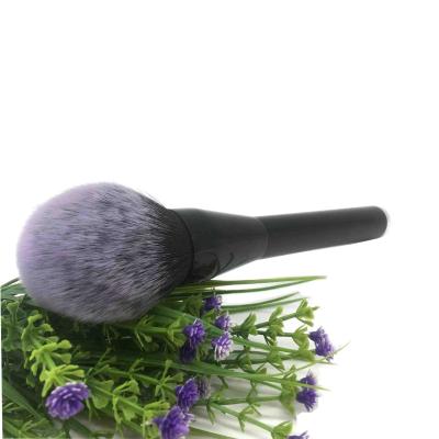 China Angular Blush Black Big Success Custom Logo Single Wooden Handle Powder Brush Blush Big Brush Makeup Foundation Brush for sale