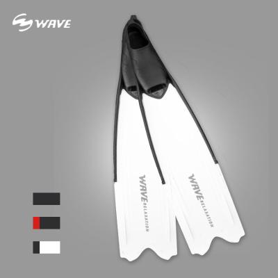 China Adult Best WAVE Water Channel Fins Drainage Channel Fins Beginner Equipment Frog Snorkeling Portable Swimming Diving Short Shoes for sale