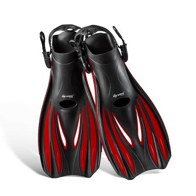 China Best Pro Custom Short Blade Drainage Intake Channel Water Training Freediving Fins Driving Fins For Men for sale