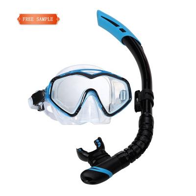 China Eco - Friendly Wholesale Watersports Equipment Silicone Mask Snorkel Snorkeling Set for sale