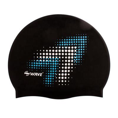 China Guangzhou white waterproof silicone funny seamless swim cap sports swim cap with logo for sale