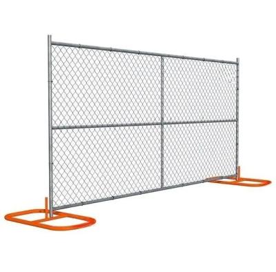 China New High Quality Easily Assembled Portable Chain Link Barrier Portable Chain Link Temporary Fence Standards for sale