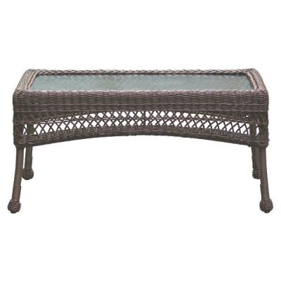 China Durable Modern Outdoor Garden Rattan Furniture Sale Wicker Coffee Table for sale